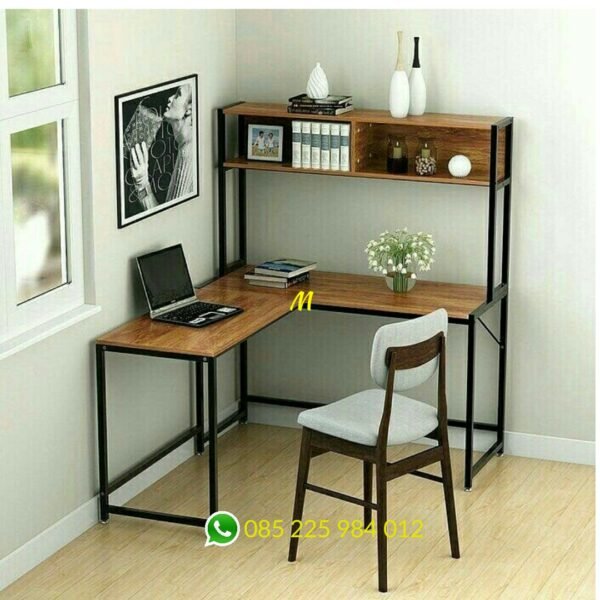 Meja kantor industrial minimalis terbaru indomebel id