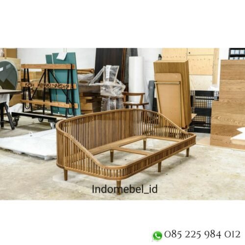 Sofa Lounge Chair Jari Kayu Jati Murah - Indomebel.id