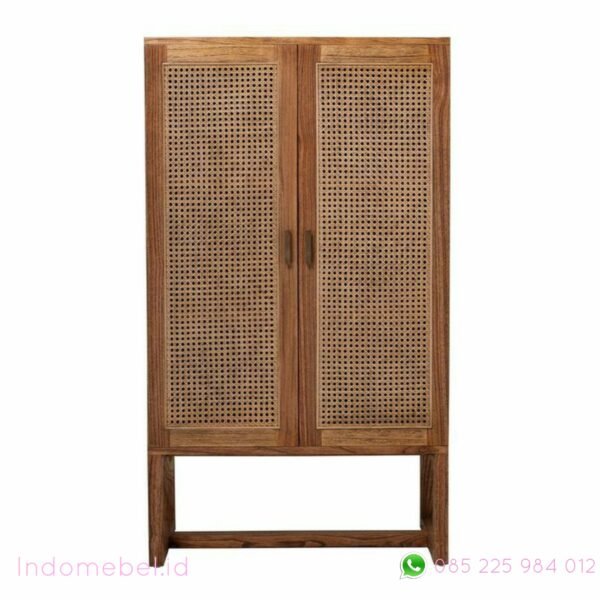 Lemari Minimalis Rotan  Asli  Indomebel id